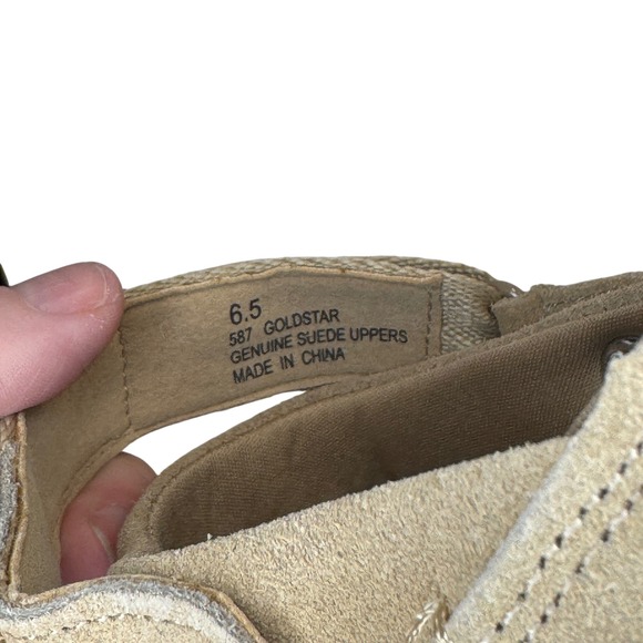 Goldstar Project Cloud Tan Suede Clog Mules Slip-On Comfort Clogs Women's 6.5 - Picture 3 of 9